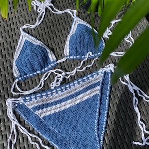 Bikini au crochet Sunny Shores : beauté bohème sur la plage