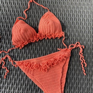 Crochet bikini set/ sexy bikini with details