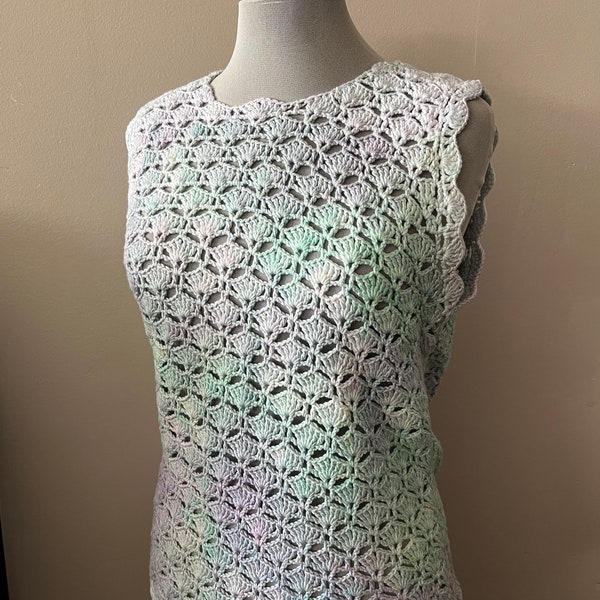 Chemisier au crochet en dentelle pour femmes/chemisier blanc teint à la main