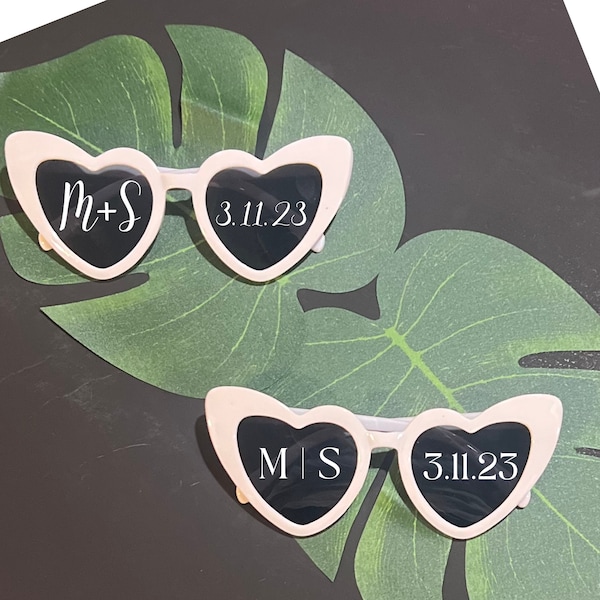 Custom Wedding Sunglasses | Reception Sunglasses | Wedding party shades | Bridal Party glasses  | Wedding sunglass tiktok trend