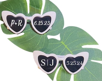 Custom Heart Sunglasses | Wedding Party Favors