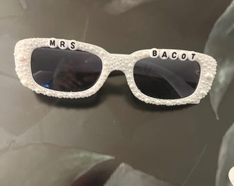 Custom Beaded Sunglasses | Bridal, Birthday, Party Favors