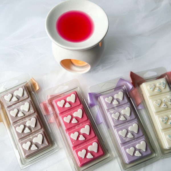 20 X Ginger Bread Scented Wax Melts Mini Hearts | Highly Scented Soy Wax | For Oil Burners & Warmers