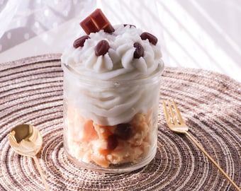Caramel Ice coffee Candle, Scented with Caramel, Coffee and Vanilla, Cute fake food candle, coffee candle, whipped candle, birthday gift