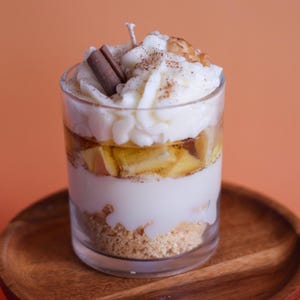 Apfelkuchen Kerze, Apfelkuchen Kerze, Geburtstagsgeschenk, Einweihungsgeschenk, Geburtstagsgeschenk, Winter-Weihnachtsgeschenke für Frauen oder Männer