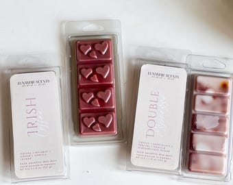 Coffee Scented Soy Wax Melts: Espresso, Irish Coffee, Mocha
