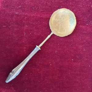 Serving spoon, cream spoon, 800 silver,