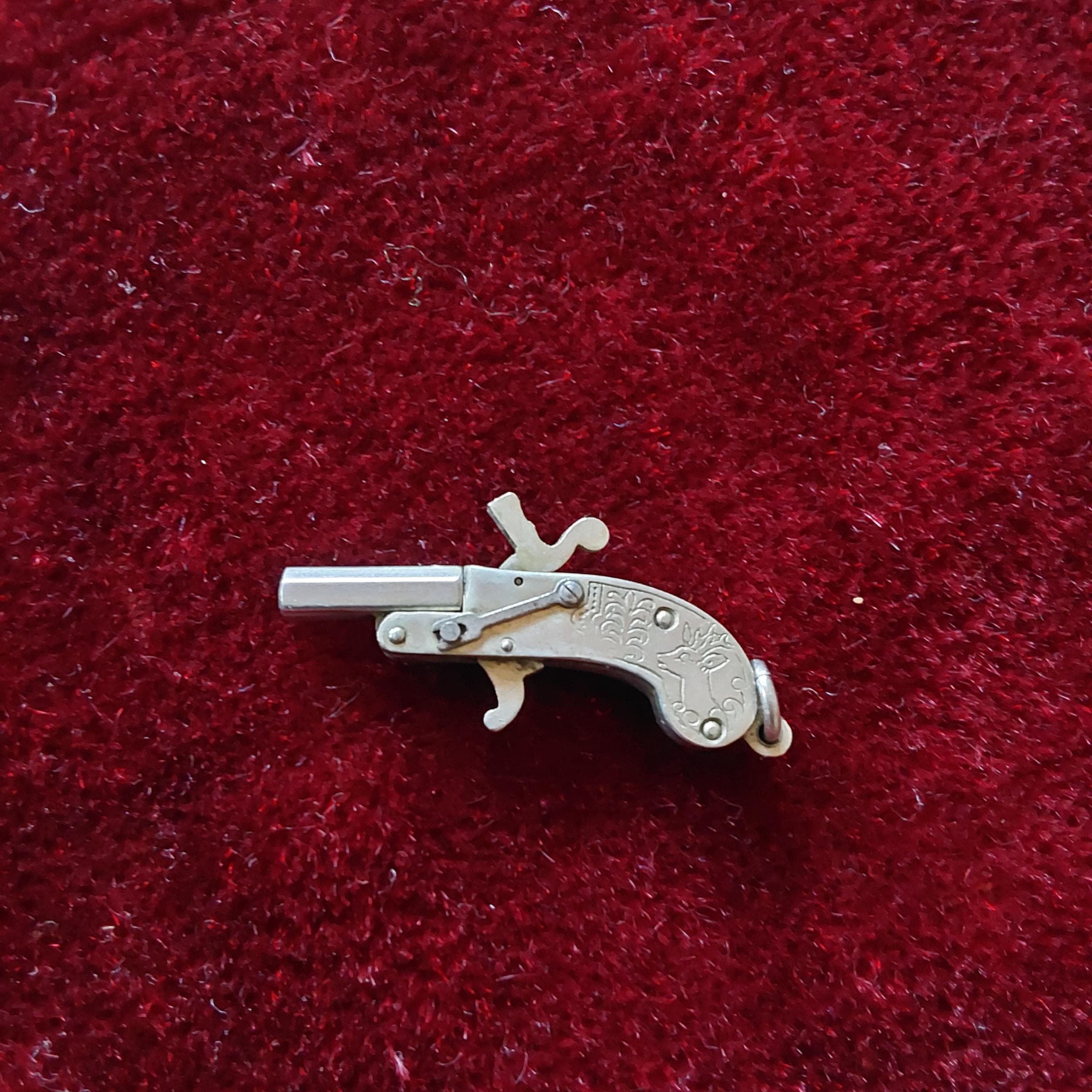 Berloque mini pistol; watch pendant ; Austria