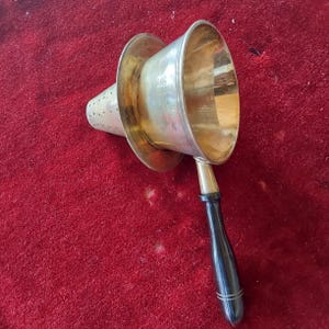 Russian tea strainer; strainer; brass; filter