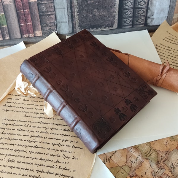 Handbound Hardcover Genuine Leather Journal Antique Look Notebook Blank Book