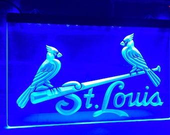 St Louis Cardinals LED Sign Light Game Neon Acrylic Carved 