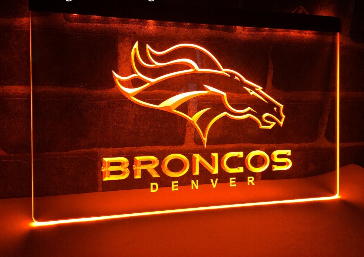 Broncos cheap neon light