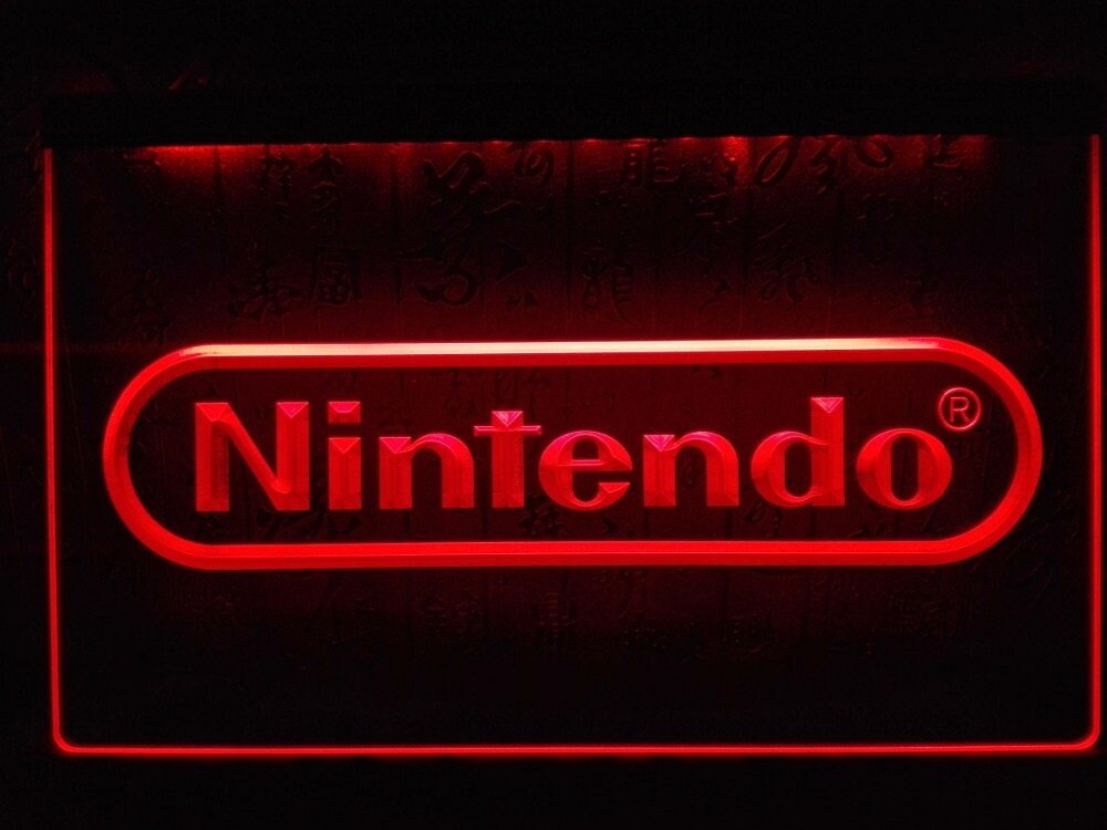 Nintendo neon. Nintendo вывеска. Nintendo led. Game lead.