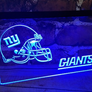 New York Giants LED Sign Light Game Neon acrylic carved hanging wall mancave