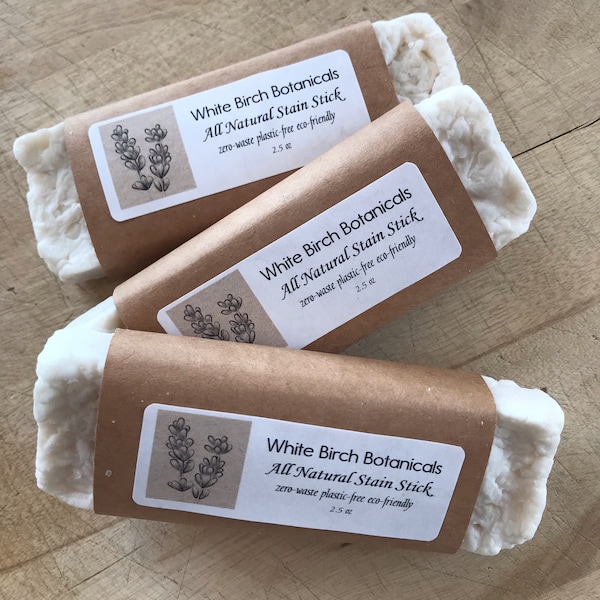 Zero-Waste All Natural Stain Stick Bar Pastic-Free