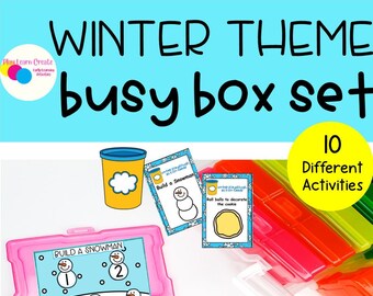 Winter Theme Busy Box, Winter Theme Busy Buch, Winter Theme Centers, Winter Theme Vorschullernen