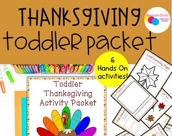 Kleinkind Thanksgiving Buch, Herbst, Lernen, Kleinkind Lernaktivitäten, sensorische Bin Aktivitäten, druckbares Lernen, Thanksgiving Vorschule