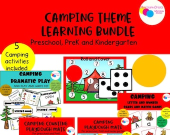 Campingtema förskola, Campingtema lärande, Utskrivbara campingtemaaktiviteter