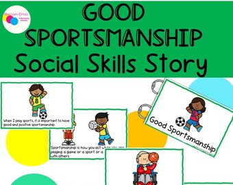 Gute Sportlichkeit Soziale Fähigkeiten Geschichte, Spielen Sport Soziale Fähigkeiten Geschichte, Teamwork Geschichte und Visuals, Sport Leben Fähigkeiten