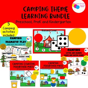 Camping Theme Preschool, Camping Theme Learning, Printable Camping Theme Activities