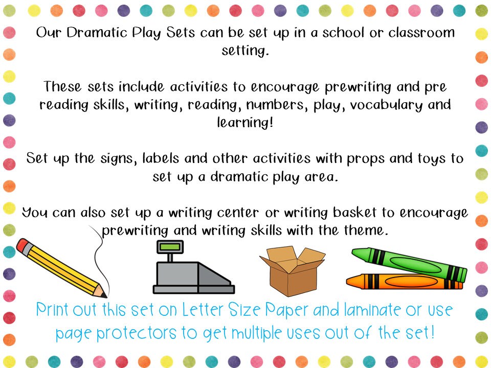 Train Station Dramatic Play, Pretend Play, Printable Play Kit, for ...