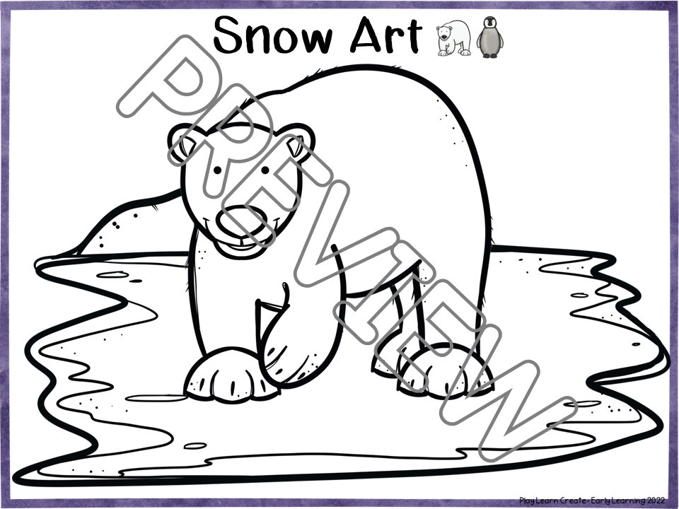 January Preschool Workbook, Polar Theme Preschool, Arctic Theme ...