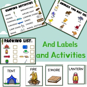 Camping Dramatic Play, Camping Printables, Camping Preschool Theme ...