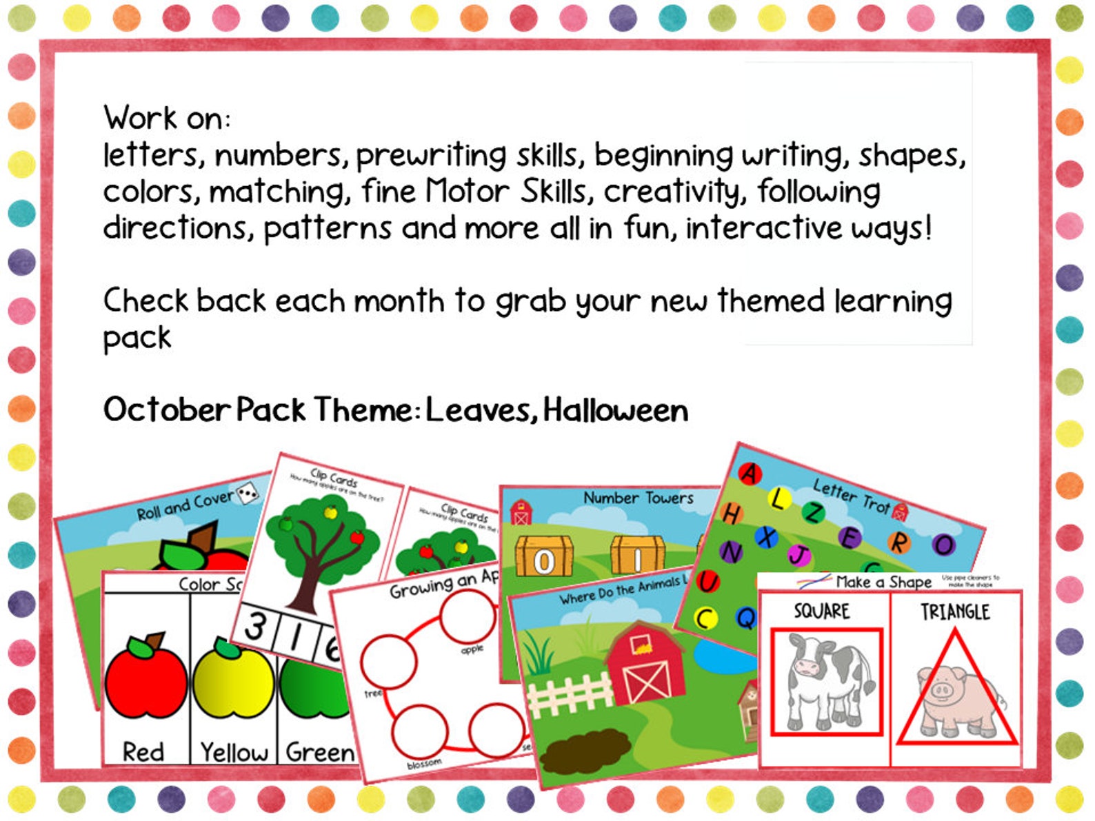Preschool Learning Binder, Homeschool Learning Binder, Homeschool