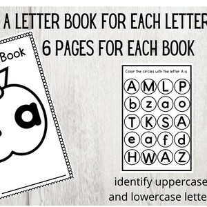Printable Alphabet Books, Letter Books for Preschool, Letter Workbook ...