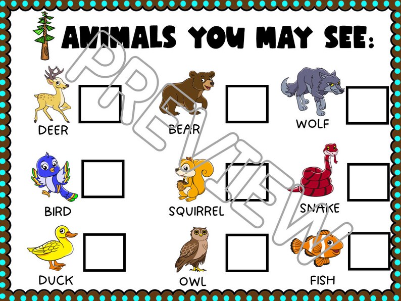 Camping Dramatic Play, Camping Printables, Camping Preschool Theme ...