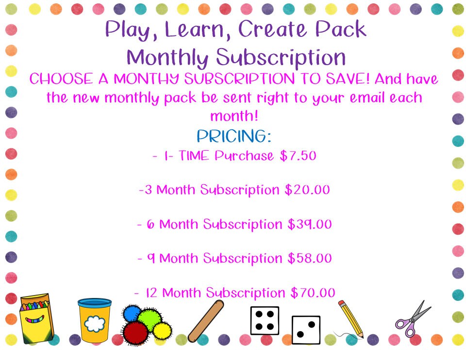 Preschool Monthly Subscription Binder Preschool Workbook - Etsy