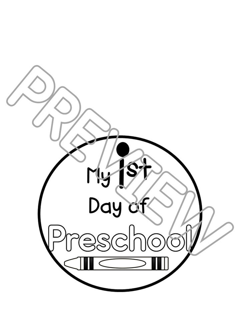 First Day of School Activities, Printable First Day of School Craft
