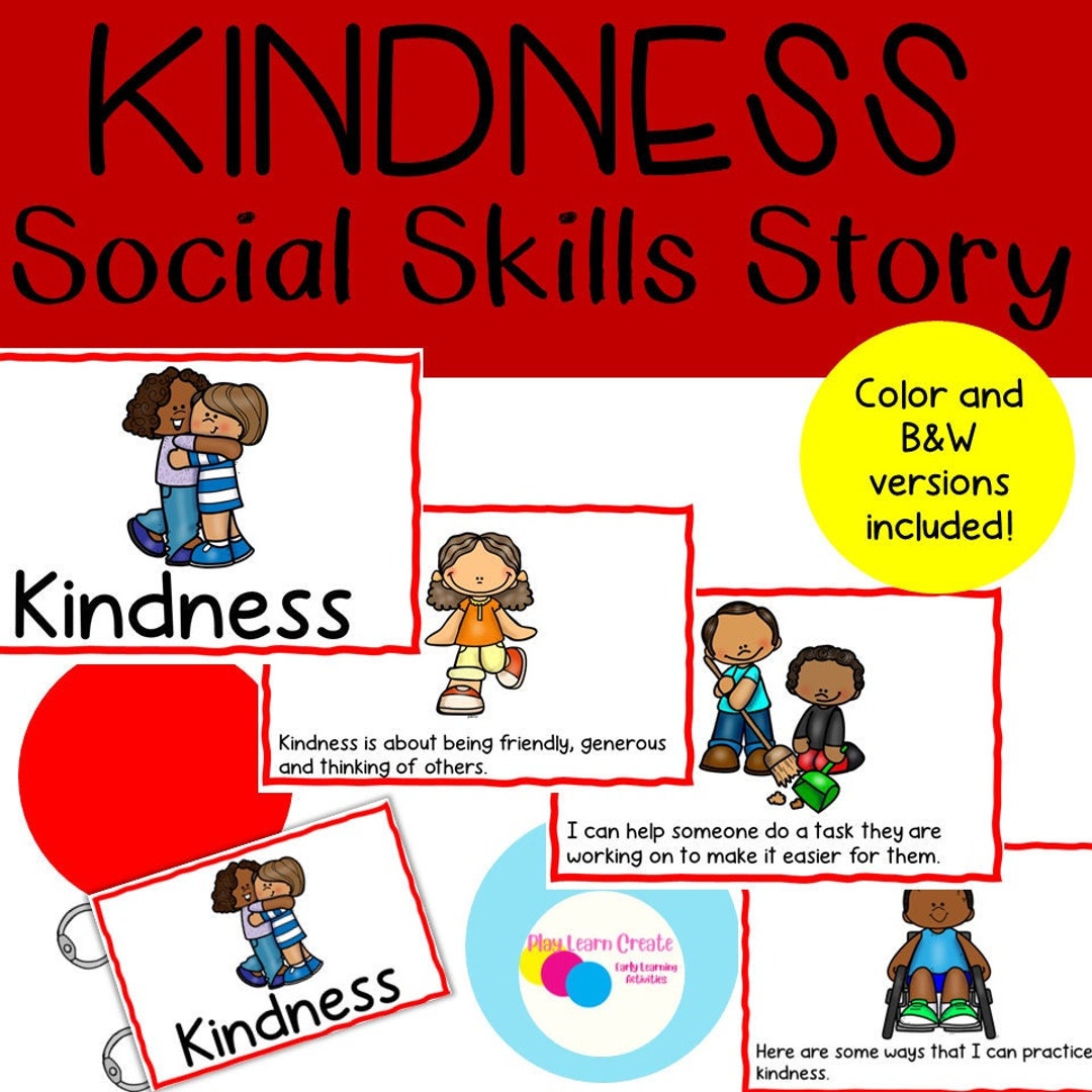 Kindness Social Skills Story Social Skills for Preschool - Etsy Kindness Social Skills Story Social Skills for Preschool - Etsy