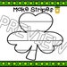 Printable St. Patricks Day Playdough Mats, Shamrock Playdough, Shamrock ...