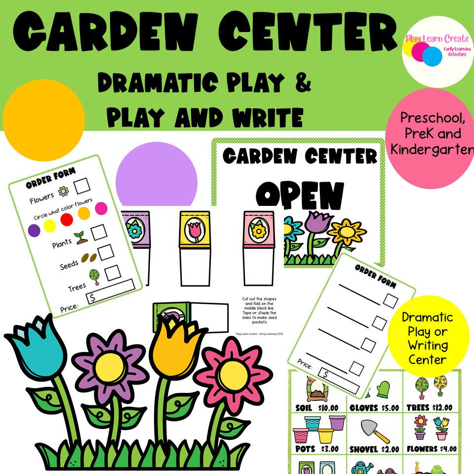 Garden Dramatic Play, Pretend Play Set, Garden Store Play, Preschool ...