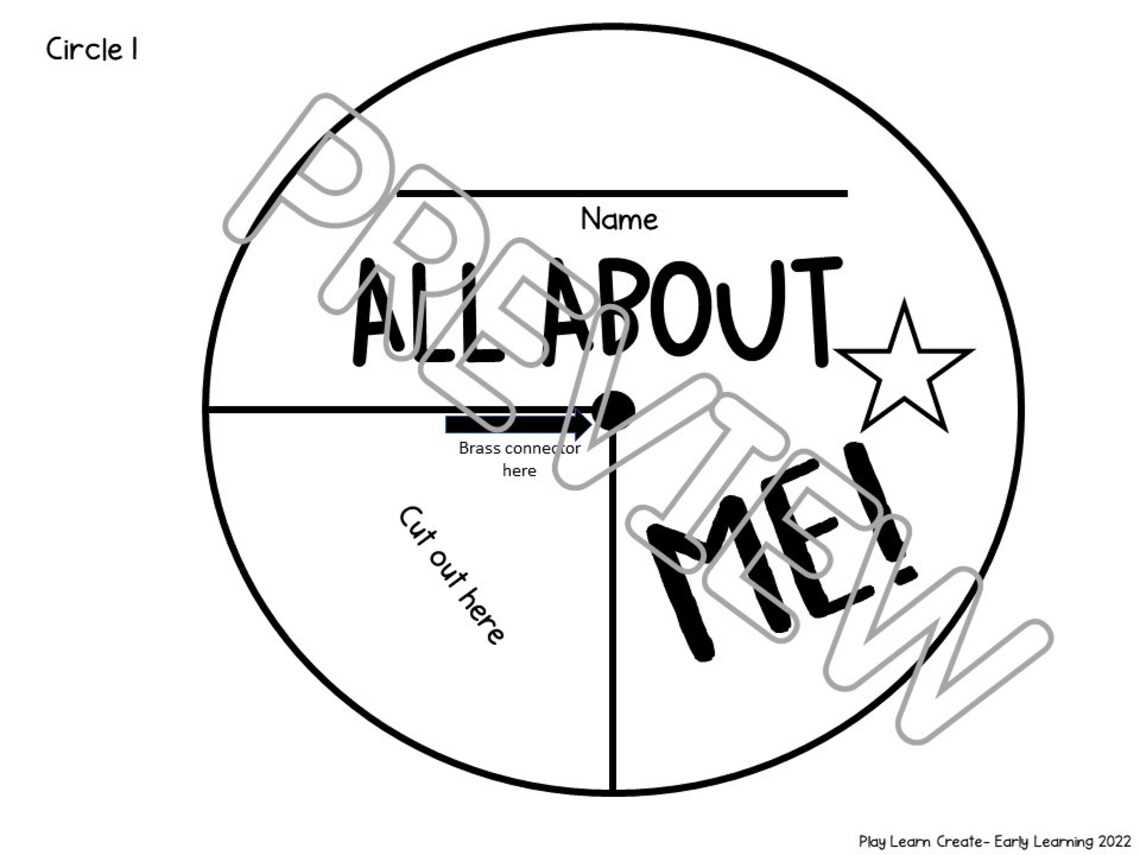 All About Me Craft All About Me Theme Preschool Craft Etsy 