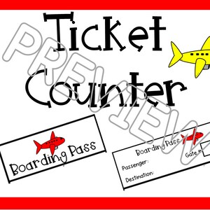 Airport Dramatic Play Set, Airport Pretend Play, Printable Dramatic ...