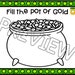 Printable St. Patricks Day Playdough Mats, Shamrock Playdough, Shamrock ...