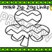 Printable St. Patricks Day Playdough Mats, Shamrock Playdough, Shamrock ...