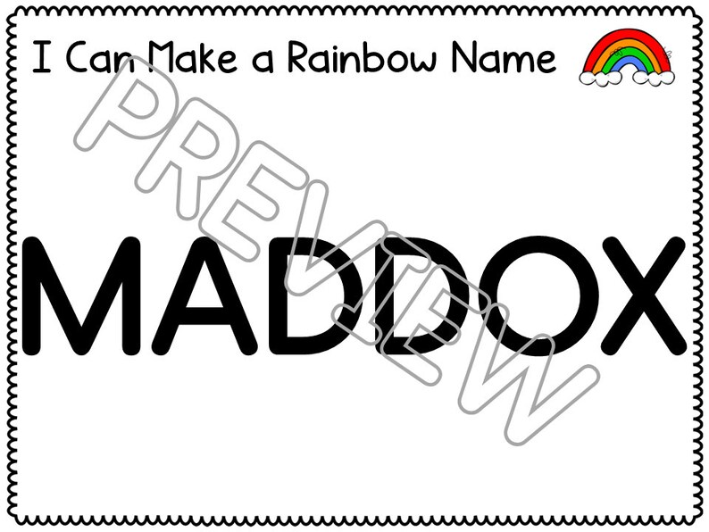 Personalized Name Book for Class, Custom Name Books, Name Practice