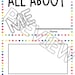 All About Me Theme Book, Printable Book for All About Me, Preschool All ...