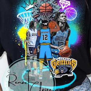 Ja Morant Grizzles Collage PNG