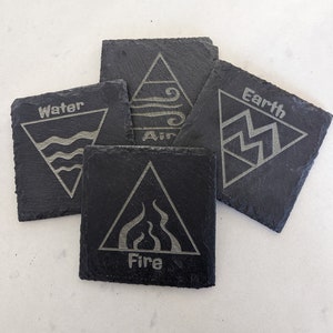4 Elements Untersetzer Set