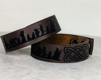 LOTR Fellowship leather bracelet