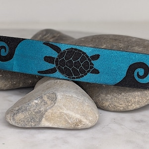 Tribal Sea Turtle leather bracelet