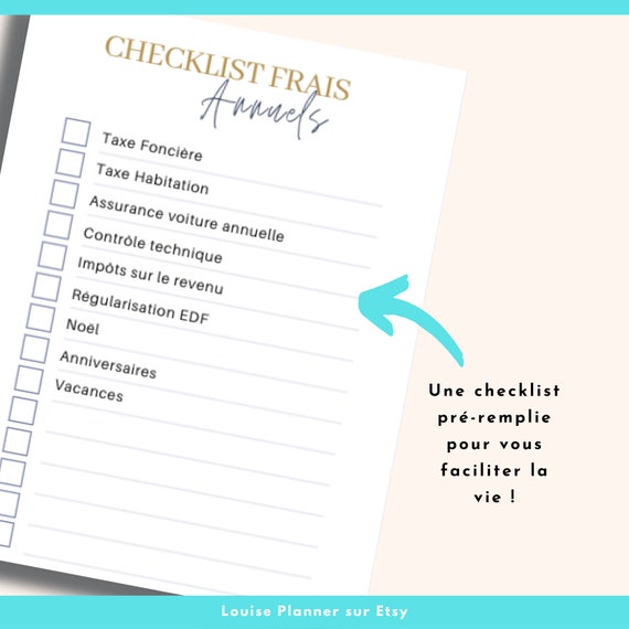 Annual Budget Planner 6 Editable Sheets 