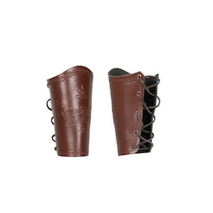 Traditional Turkish Armguard Patterned Leather - Archery