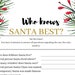 Christmas Party Trivia Printable Game Family Fun Christmas | Etsy