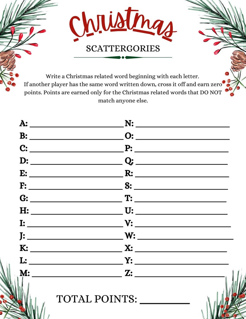 Christmas Printable Trivia Party Games, Christmas Kids Game, Company ...
