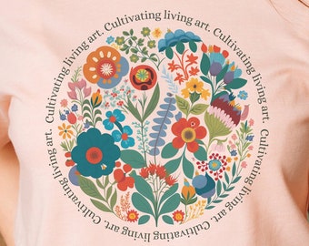 Mama T-shirt, Mom Floral Shirt, Mothers Day Tee, Mother's Day Gift, Plant Mom Shirt, Plant Lover Gift, Gardening Shirt, Botanical Tshirt